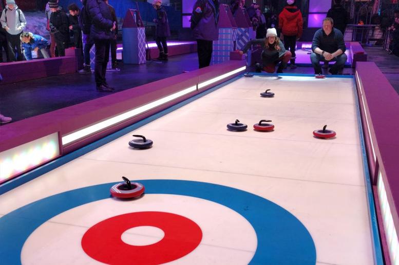 Location piste curling évènement soirée d'entreprise Lyon Rhône Alpes